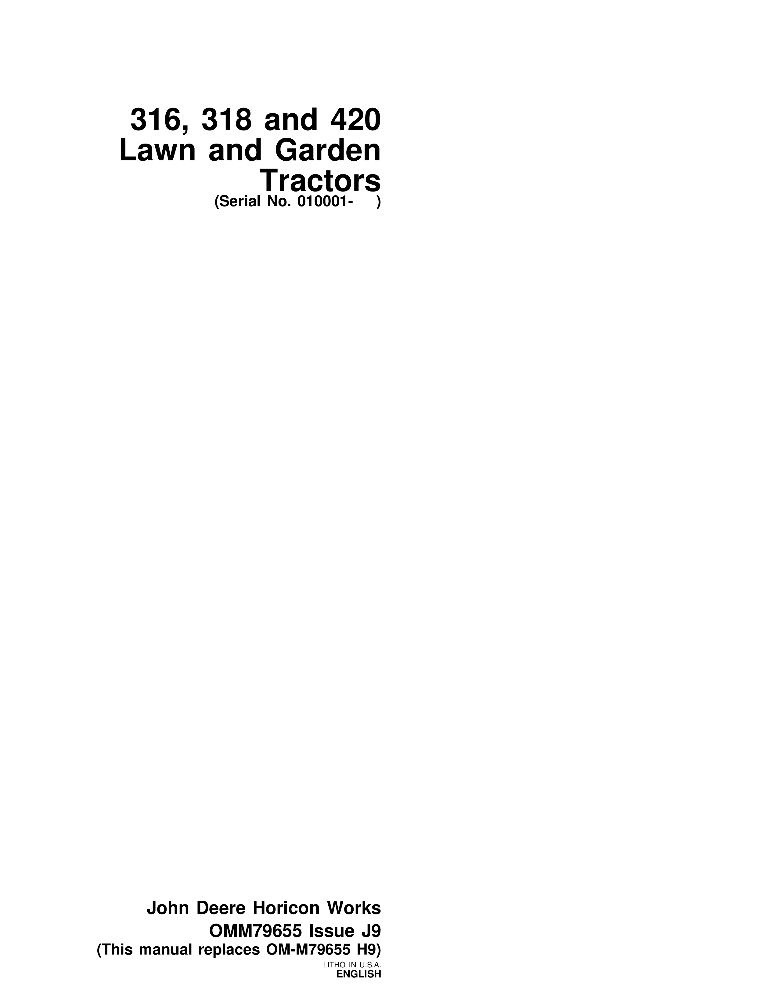 Operator's Manual View
